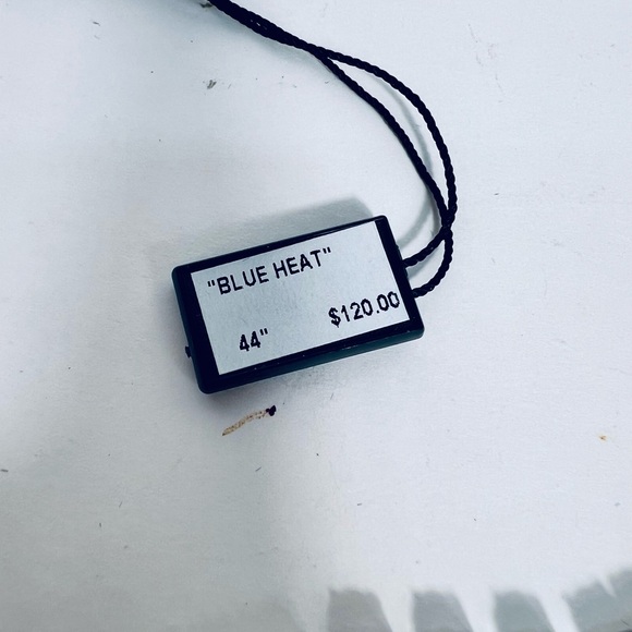 Belt by Fifth Avenue Collection Swarovski Crystal Blue Chain Rhinestone Y2K Glam - Picture 7 of 15